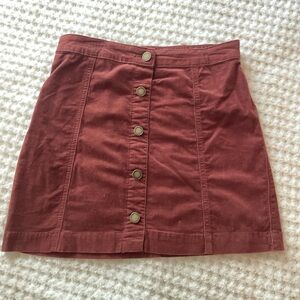 Copper Key corduroy skirt!